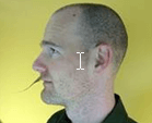 Narwhal styled moustache