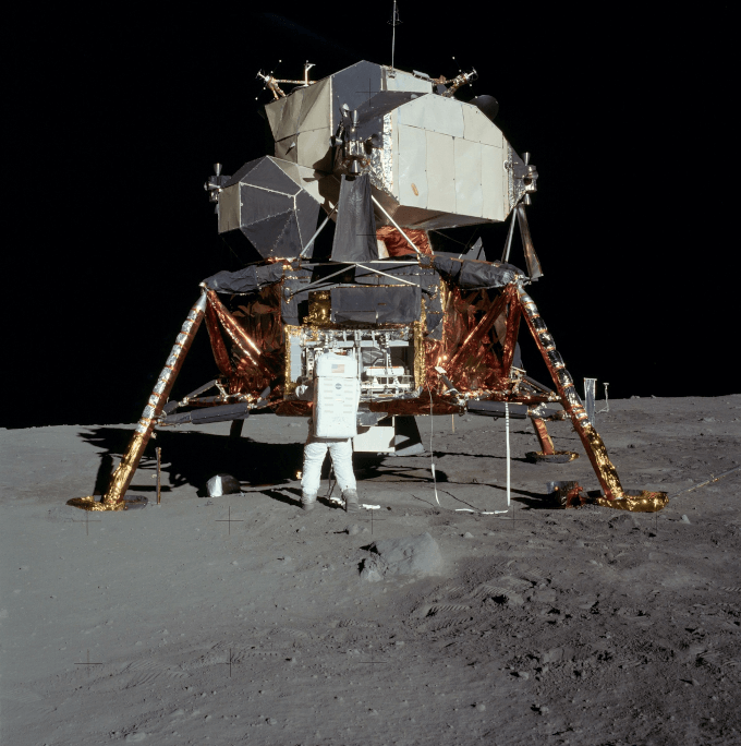 The apollo moon landing site